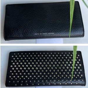 MARC JACOBS Wallet Q Degrade Studs Tomoko black